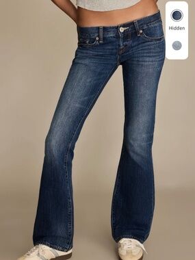 Lucky Brand Ultra Low Rise Addison Flare Jeans Hidden
